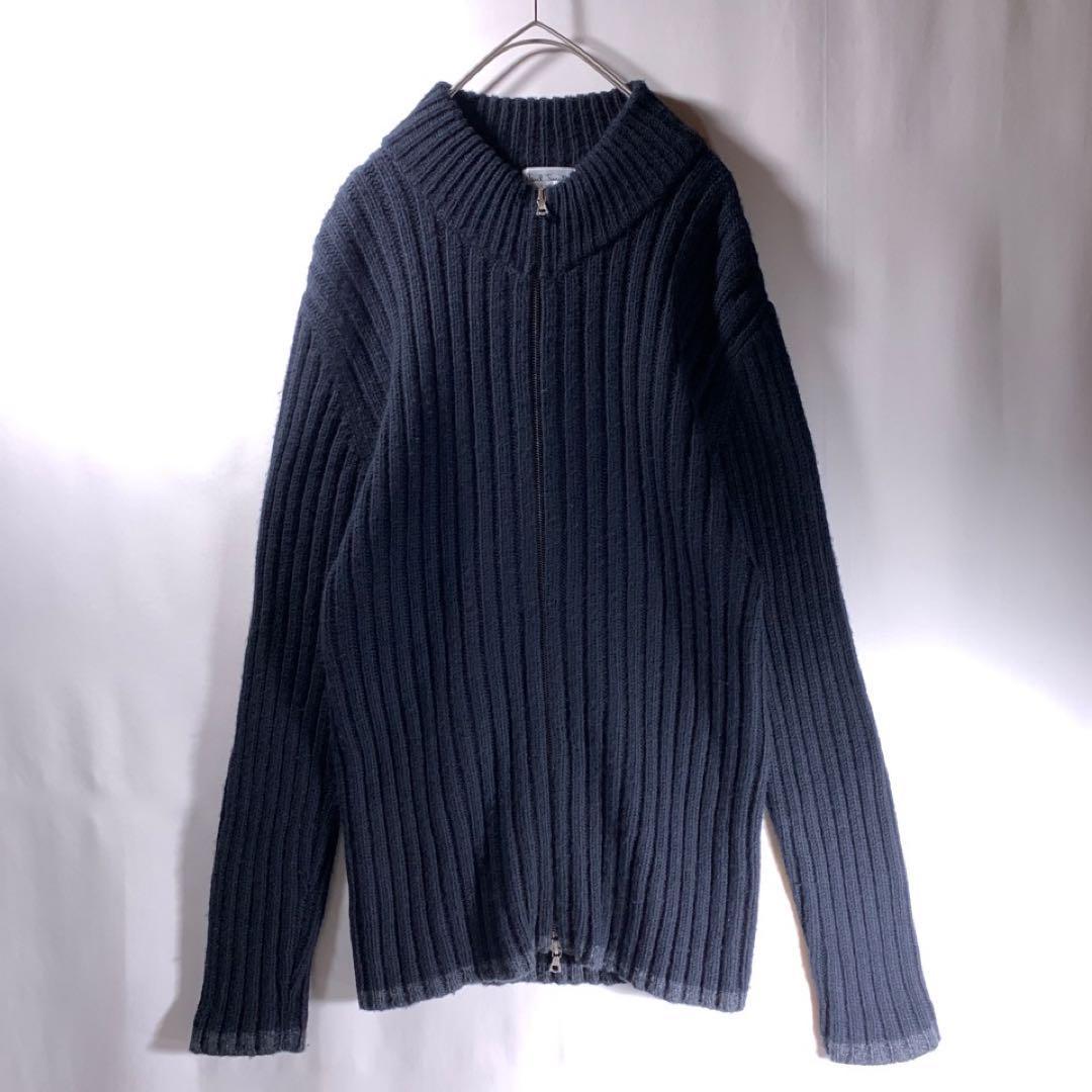 美品) ポールスミスコレクション Paul Smith カシミヤ ウール ジップ