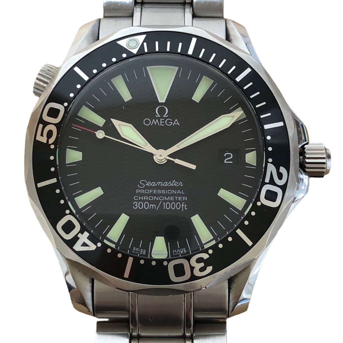 オメガシーマスタープロフェッショナル 300m/1000ft 黒文字盤