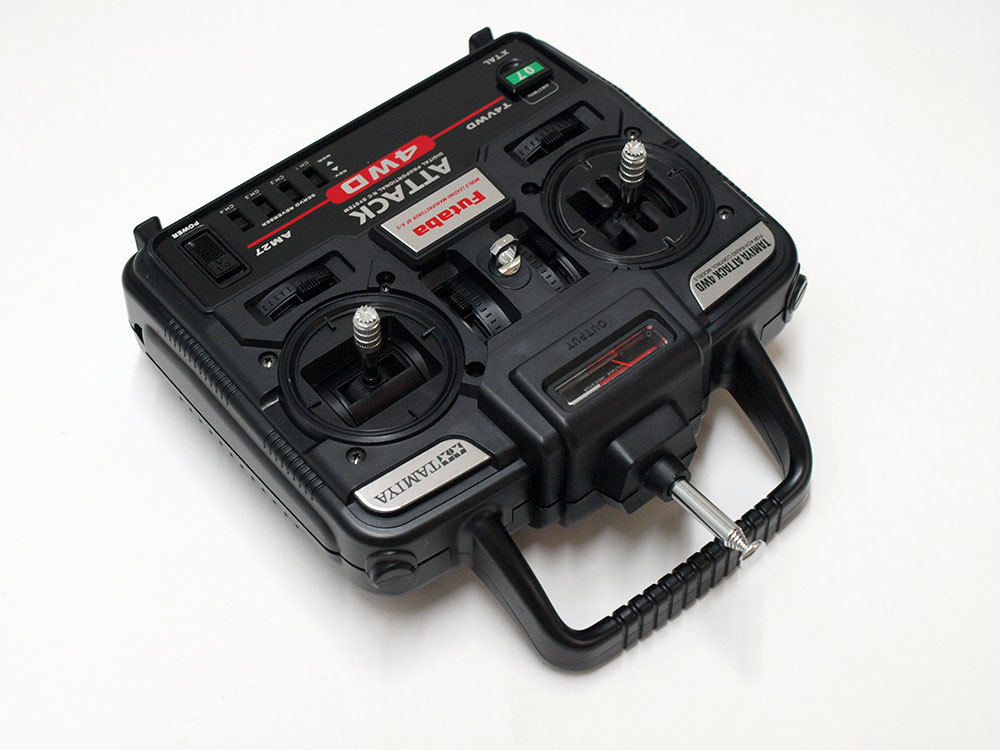 M1105】フタバ ATTACK 4WD T4VWD 送信機 中古品 通電確認（検：FUTABA