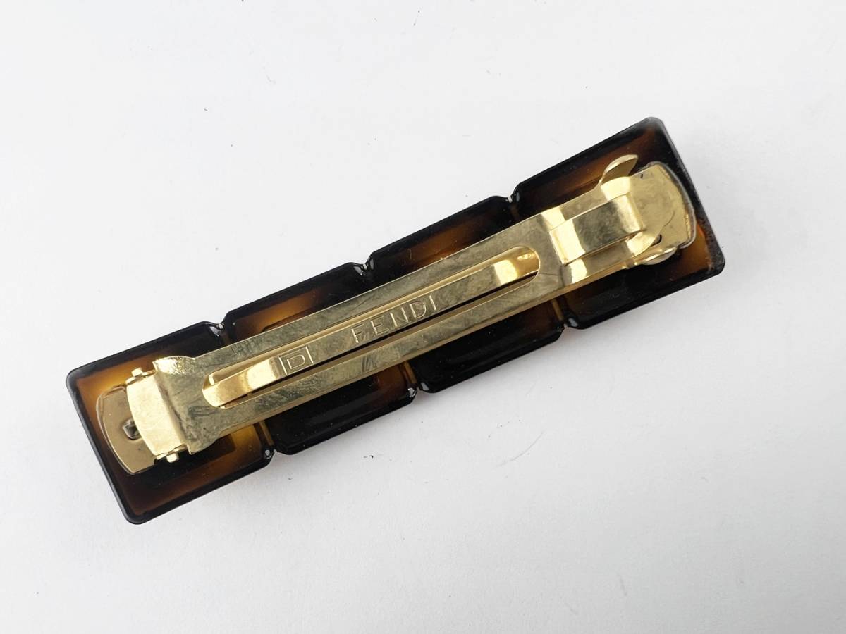 FENDI ヘアアクセサリーフェンディ バレッタ FENDI ロゴ リボン