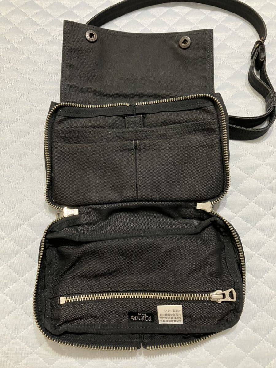 美品 吉田カバン PORTER ポーター ショルダーバッグ ブラック