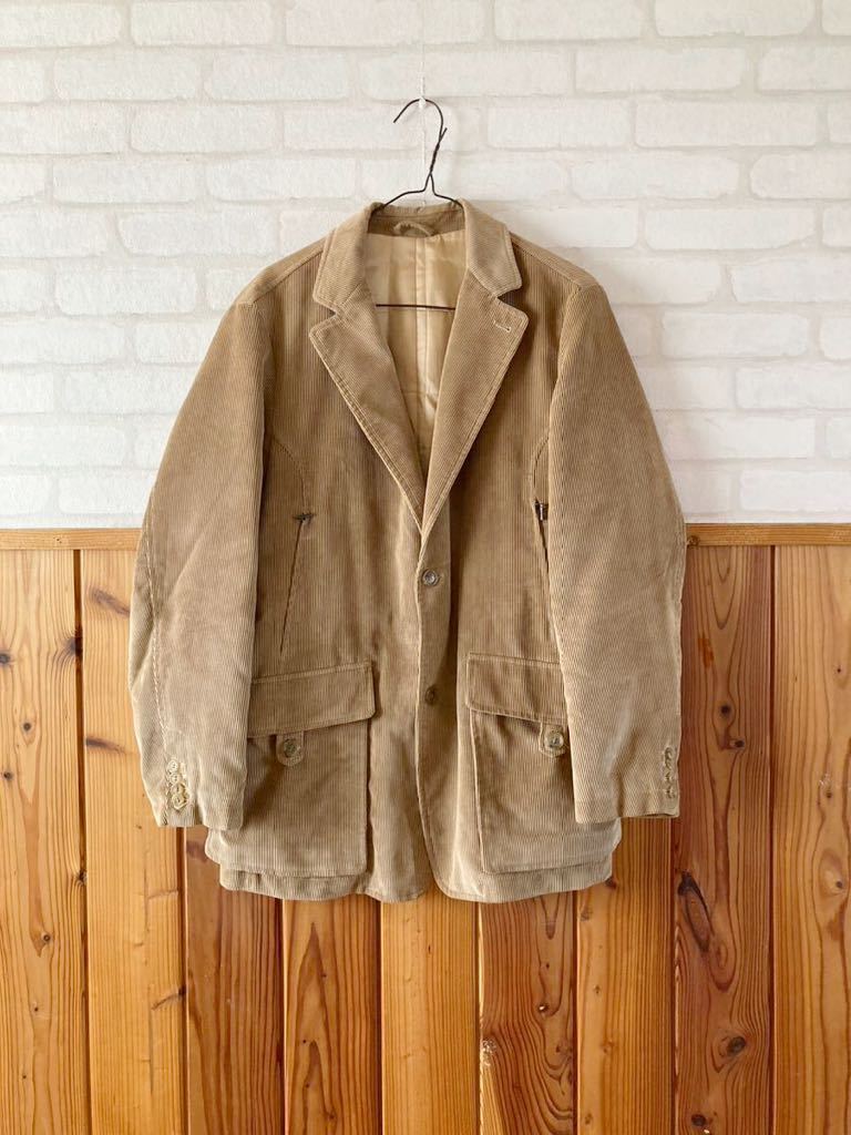 CHESTER BARRIER イタリア製 チェスターバリー メンズ コーデュロイ ジャケット Mサイズ ブレザー ブルゾン MADE IN ITALY アウター