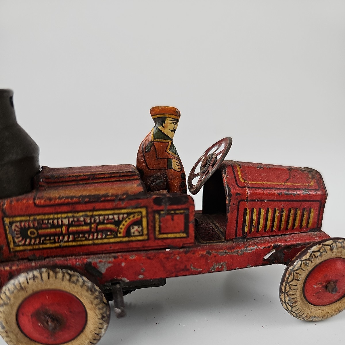 ★昭和レトロ 戦前戦後 ブリキ製 自動車 ビンテージ 希少品 当時物 玩具 戦前 ブリキ 消防車 ポンプ車 おもちゃ 玩具 昭和 レトロ 車 自動車