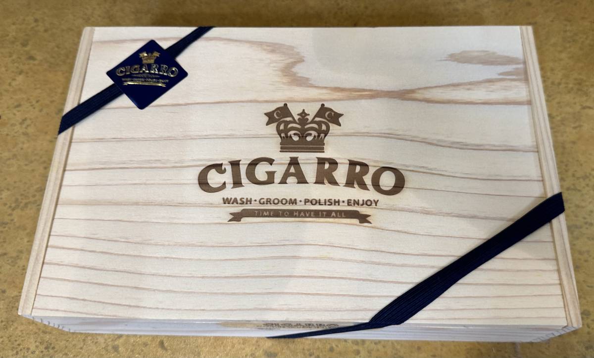 CIGARRO シガーロ ギフトセット 洗顔料 化粧水 シェービングフォーム フレグランスオイル 保湿クリーム 木箱入り 新品未使用品