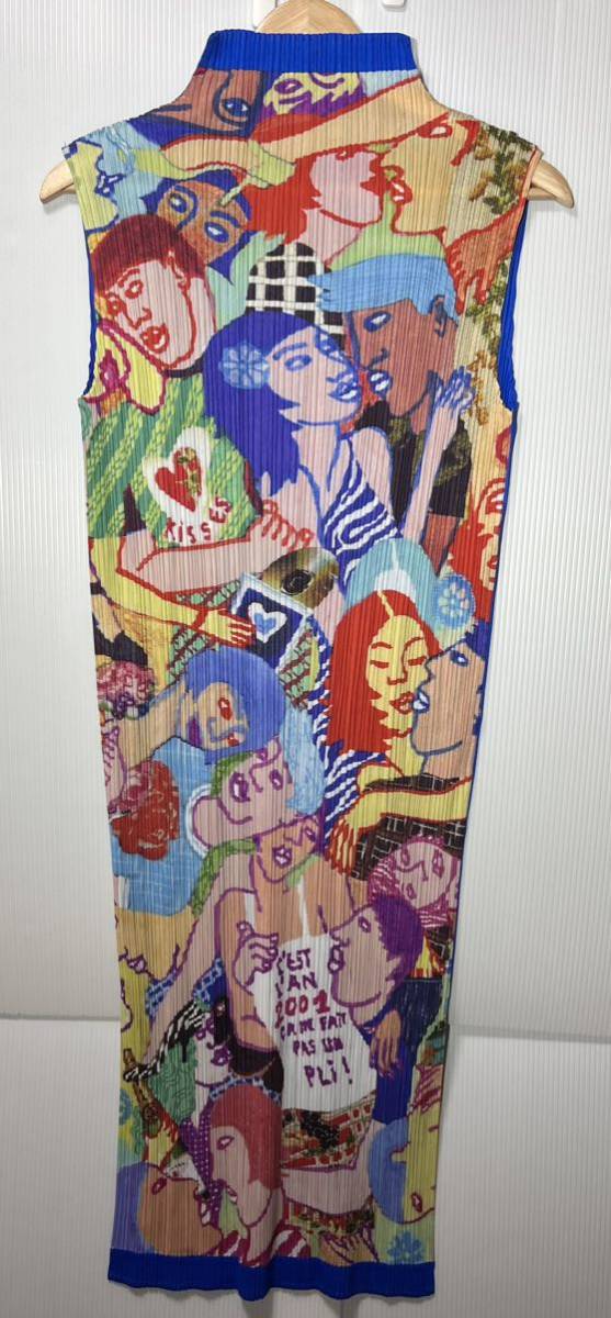 PLEATS PLEASE 2001 イッセイミヤケ プリーツ加工 ワンピース GRAFFITI