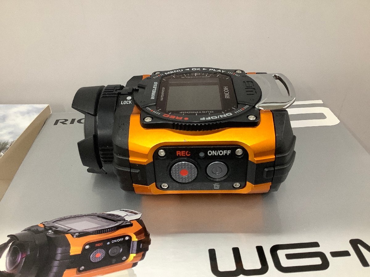 RICOH WG-M1 リコー 防水アクションカメラ オレンジ ビデオカメラ 中古