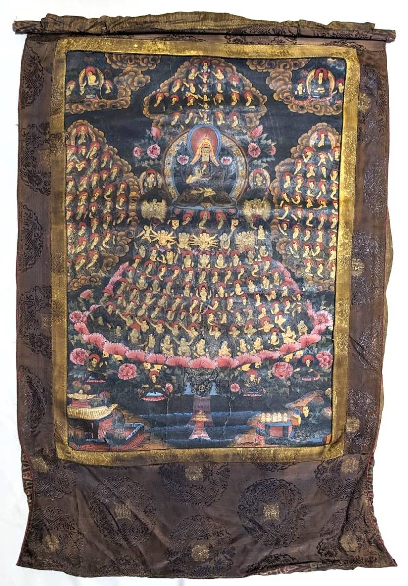 宙】仏教美術 チベットタンカ 仏画 中国画 密教 仏像 曼荼羅 唐密絵画