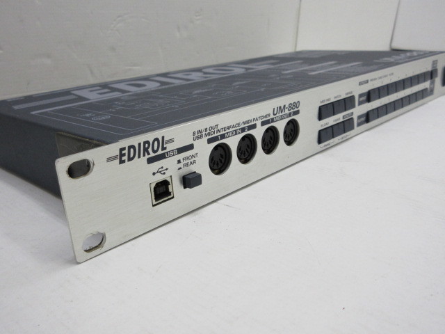 n71045-ty ジャンク★EDIROL UM-880 8IN/8OUT USB MIDI INTERFACE/MIDI PATCHER [091-230912]