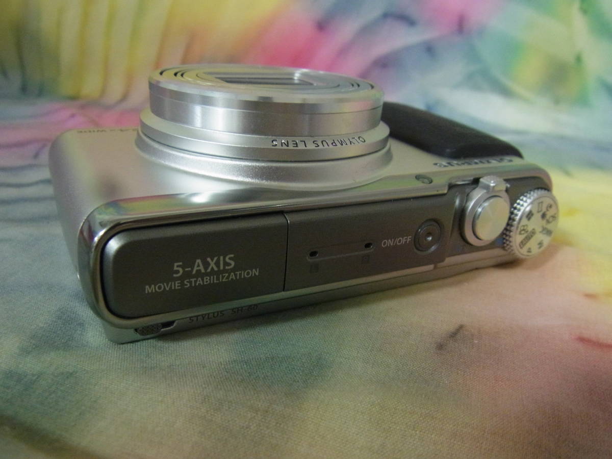 ☆OLYMPUS 5-AXIS STYLUS SH-60 デジタルカメラ デジカメ 24×WIDE 