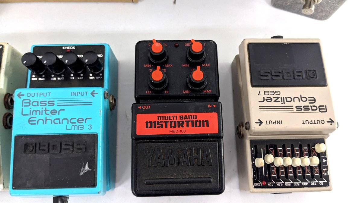 BOSS/YAMAHA/Marshall/HAO/IBANEZ 他 ジャンクエフェクター まとめ