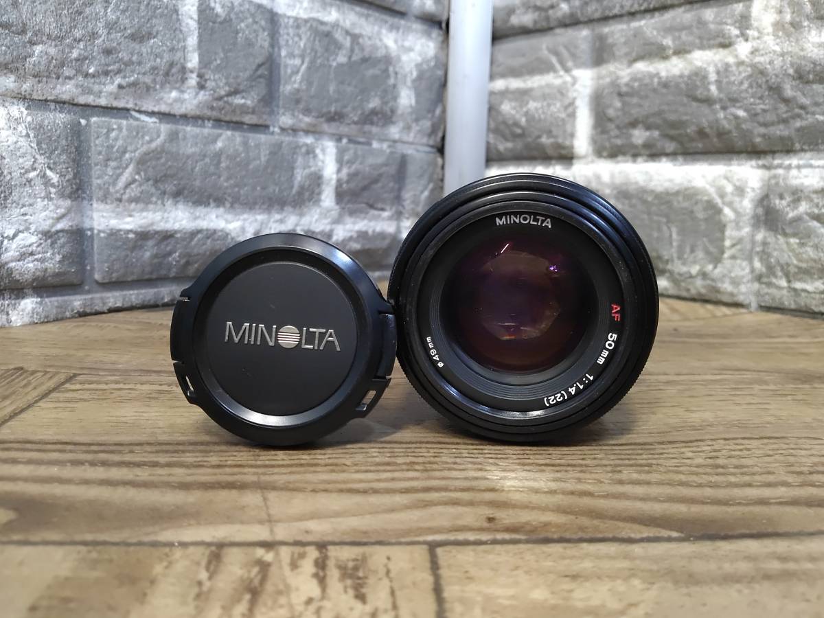 MINOLTA AF 50mm F1.4 Φ55mm MINOLTA 50mm F1.4 レンズ