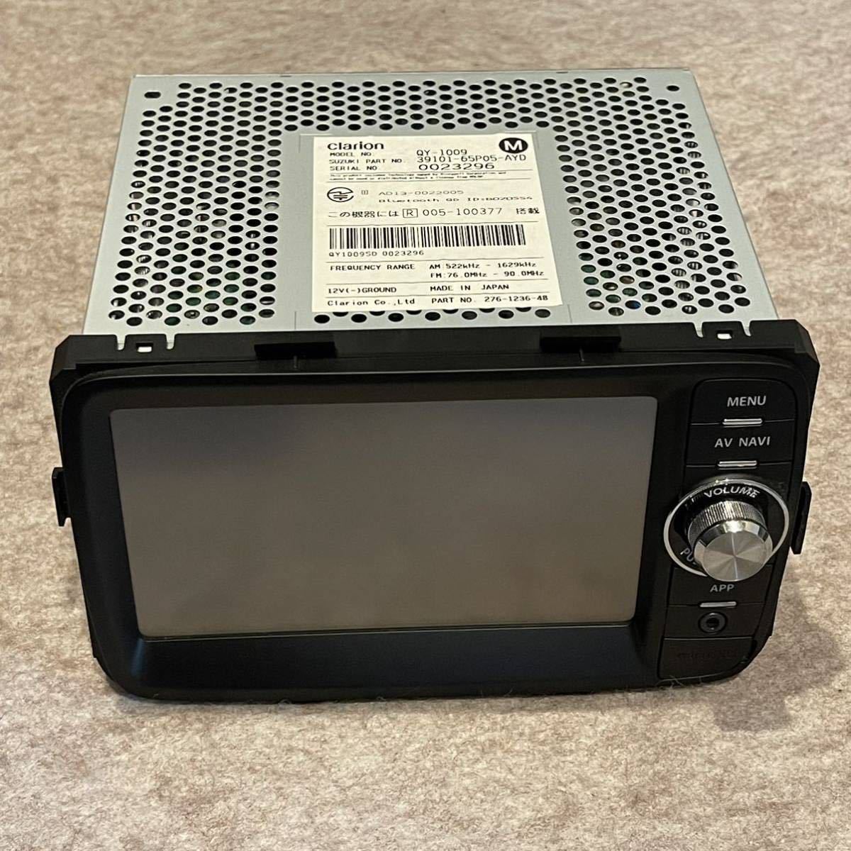 SUZUKI スズキ 純正 クラリオン製 QY-1009 メモリーナビ スマホ連携