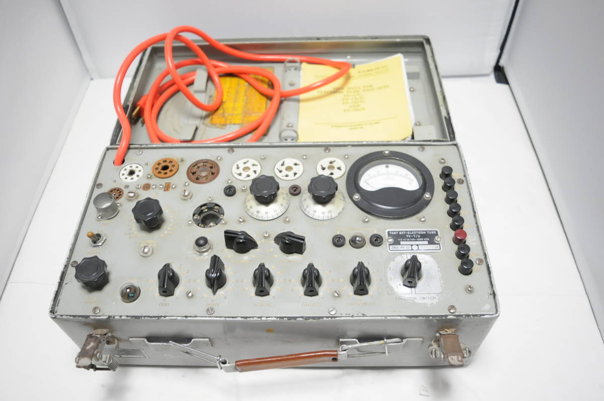 TV-7D/U 真空管試験機（校正済）・真空管付き 真空管試験機 Tube Tester TV-7D⁄U 真空管試験機 TV-7D⁄U テストデータ