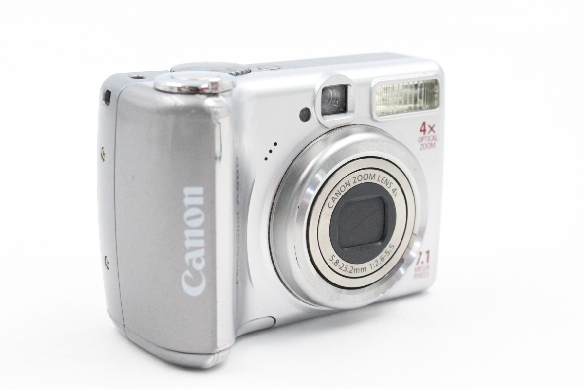 【ト長】Canon キャノン PowerShot パワーショット A560 PC1229 コンパクトデジタルカメラ シルバーカラー IA000IOE06