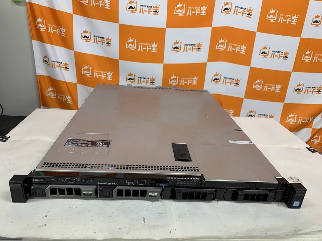 ハード王 DELL ラックマウントサーバー PowerEdge R330/Xeon E3-1220 v6/16GB/ストレージ無/バイオス確認 ...