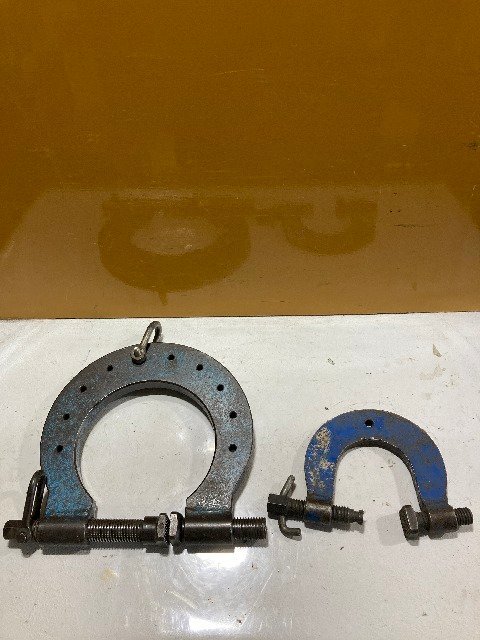 【1円スタート！】メーカー型式不明 オーバークランプ 2個まとめて フレーム修正機 アタッチメント 自動車整備