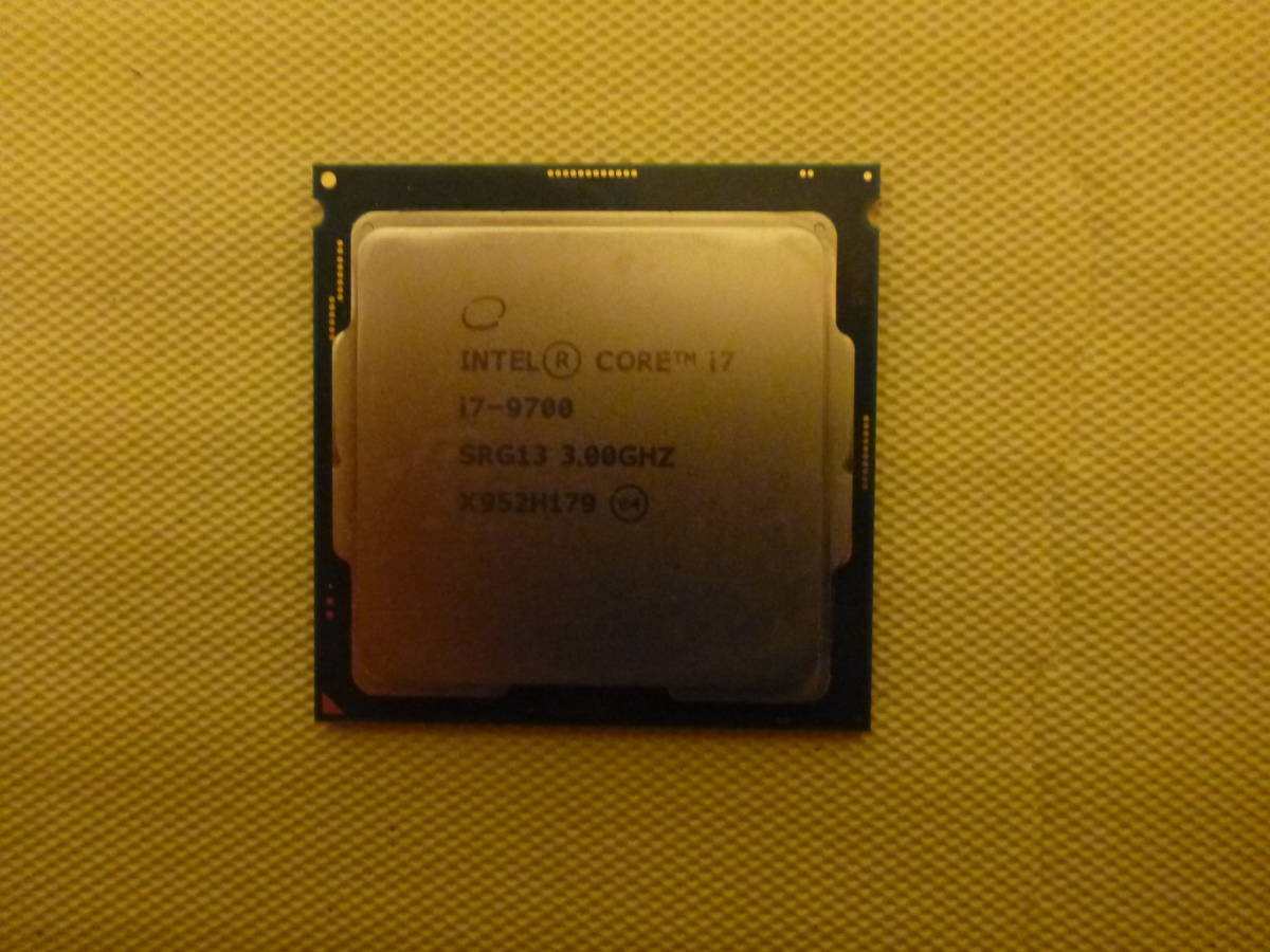 ⁄ Core インテル 公式通販 BIOS確認済み i7-9700 INTEL CPU 管理番号 ⁄ 0