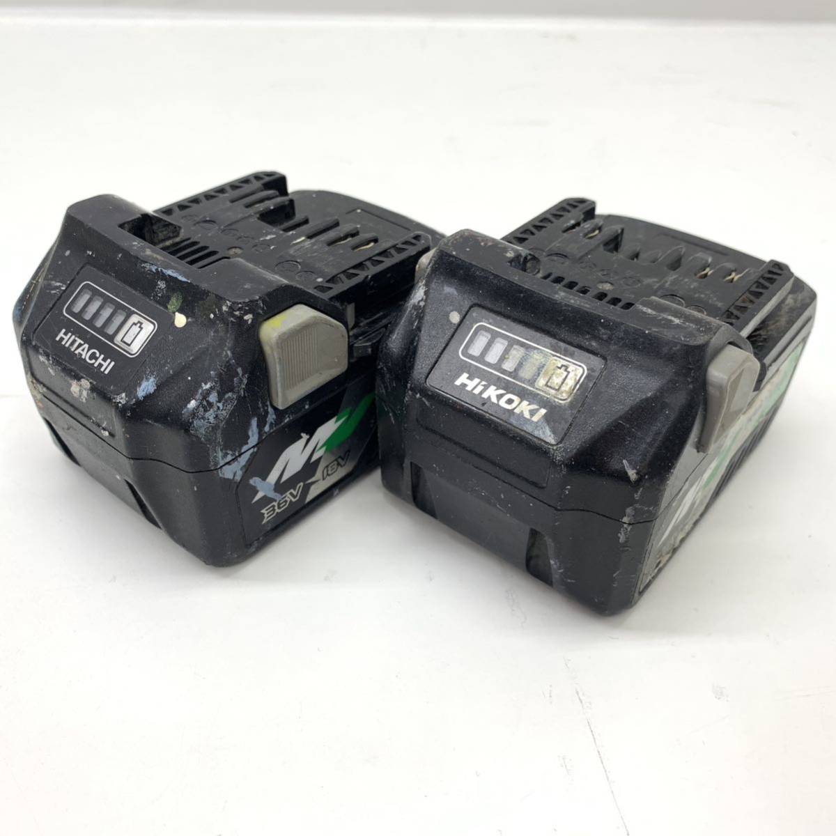 102H902★HITACHI/日立工機/HiKOK I 純正 バッテリ MULTIVOLT/マルチボルト BSL36A18 2点セット 動作未確認/ジャンク