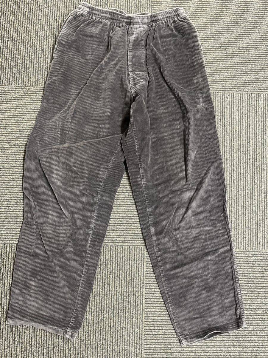 80s OLD stussy イージーパンツ サイズ L オールド ステューシー 黒