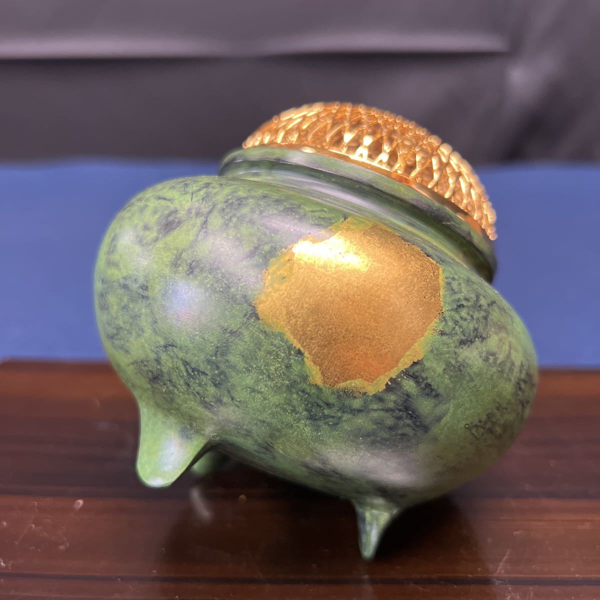 香炉 鉄鉢　緑金　香道具 茶道具　香り　鋳銅　瑞峰作　共箱 - 香炉&frasl;香器『高岡銅器福籠(梟)&frasl;ふくふくろう-FUKUFUKUROU-鉄製・敷 共箱 2026年最新Yahoo!オークション 「瑞峰作」の落札相場・落札価格 法要