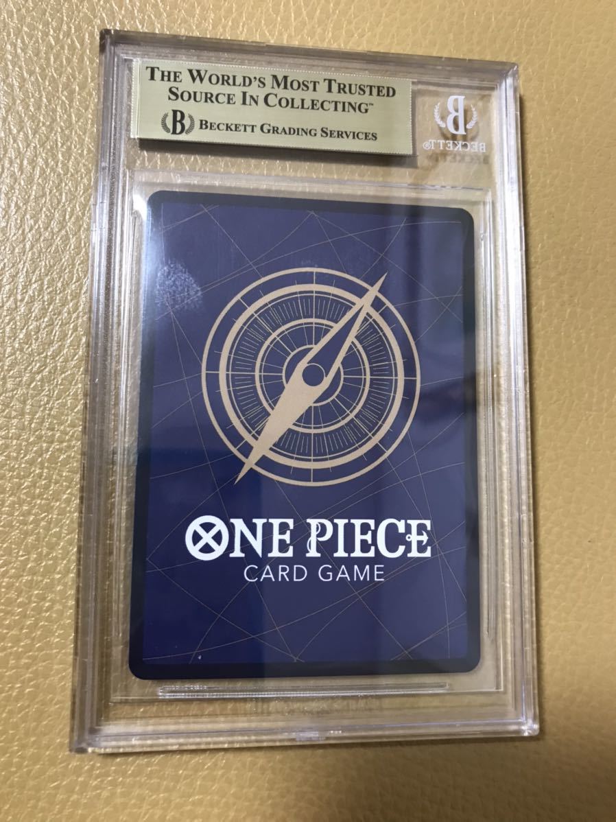 BGS10金ラベル】ワンピース 新時代の主役 ルフィ サインカード 尾田 