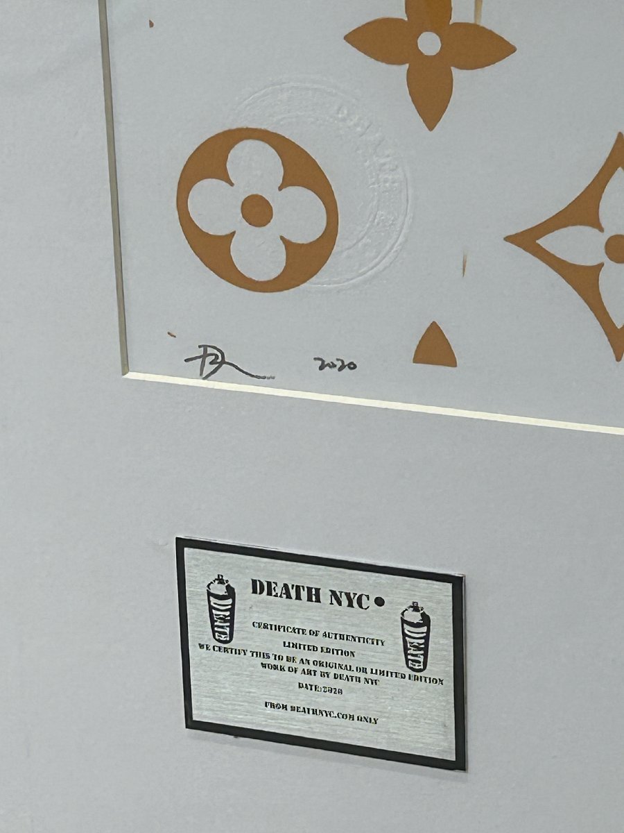 DEATH NYC 額付き 世界限定100枚 アートポスタ ドラえもん 最後の晩餐