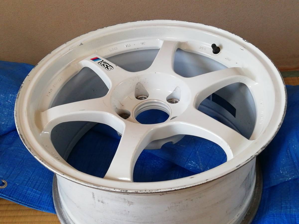超軽量 SSR タイプC GT-Rサイズ 9J×17 +21 5穴 114.3 ホワイト 2本 SSF 