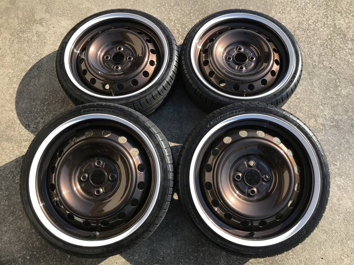 ★軽5.5J★鉄ホイール★ラクティス純正★165/40★PCD100-4H★