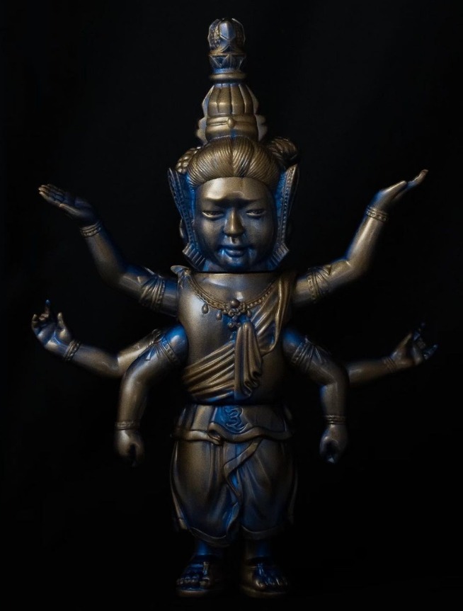 ミロクトイ 仏像戦隊サレンダース アスラン 青く朽ちる MIROCK TOY Asuran Decay blue color ソフビ sofvi 検) zollmen IZUMONSTER