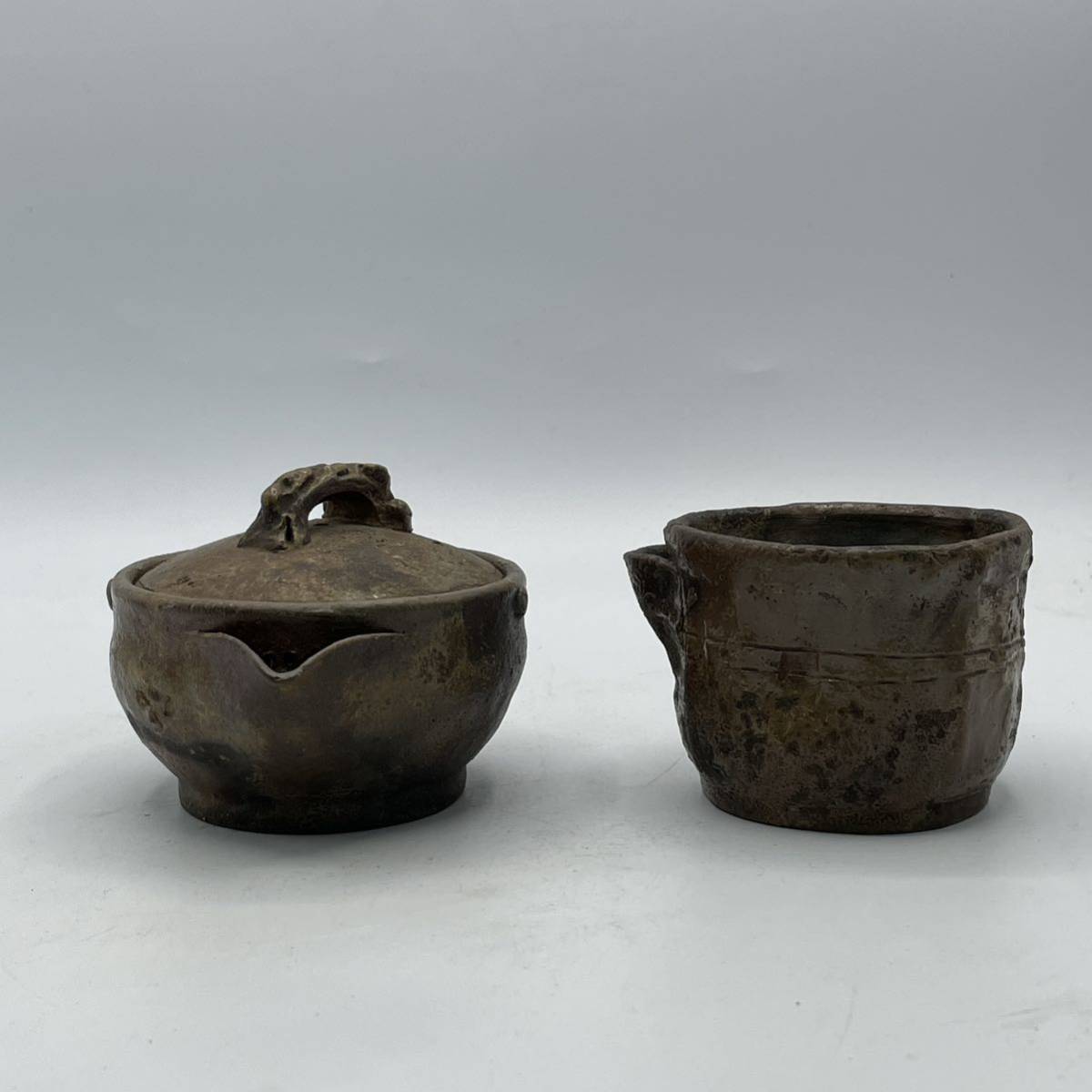 初代 小西陶古 湯冷まし・宝瓶 2点揃い ‐初代陶古の素晴らしい作陶