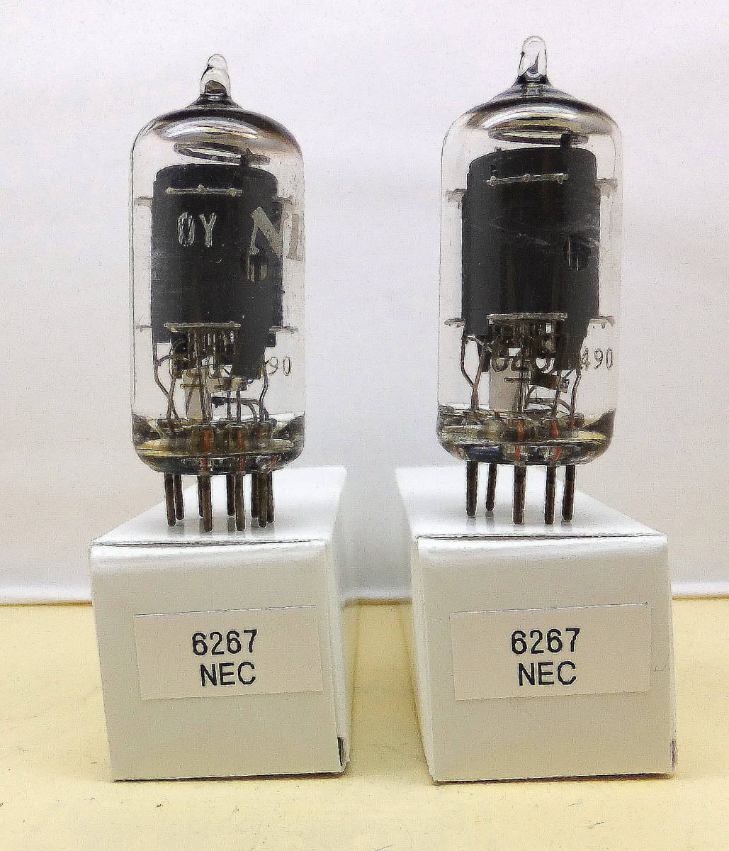 6RA8 Yahoo!オークション 真空管 4本 出力真空管 NEC製 動作劣化品