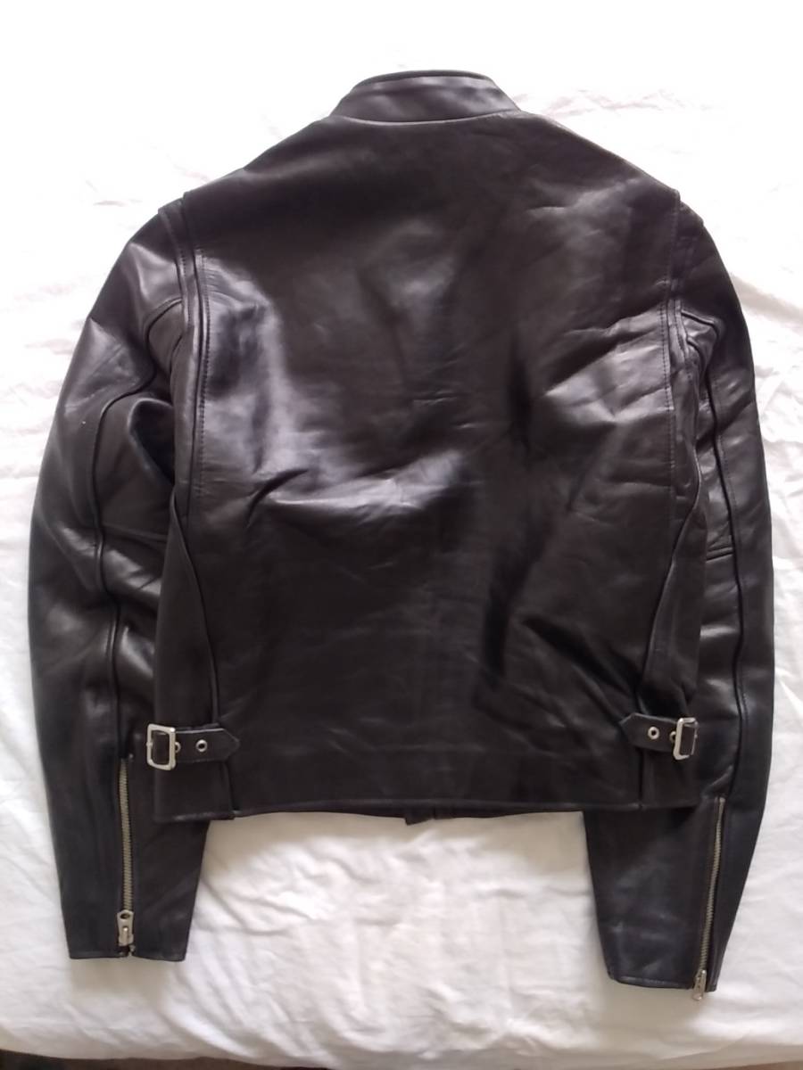 FREEDOM フリーダム レザー シングル ショート ライダースジャケット 