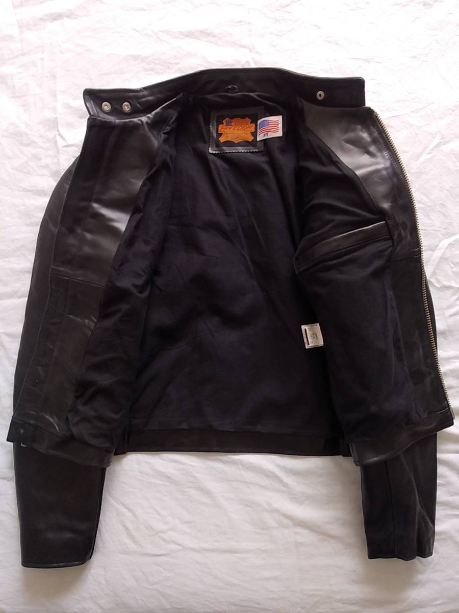 FREEDOM フリーダム レザー シングル ショート ライダースジャケット 