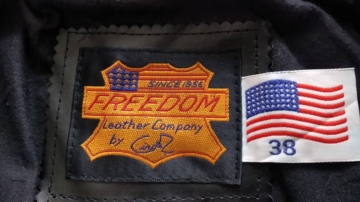 FREEDOM フリーダム レザー シングル ショート ライダースジャケット 