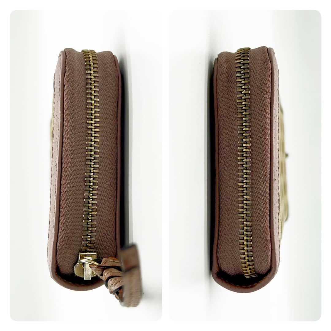 グッチ【美品】GUCCI 長財布 ラウンドファスナー GG柄 インター