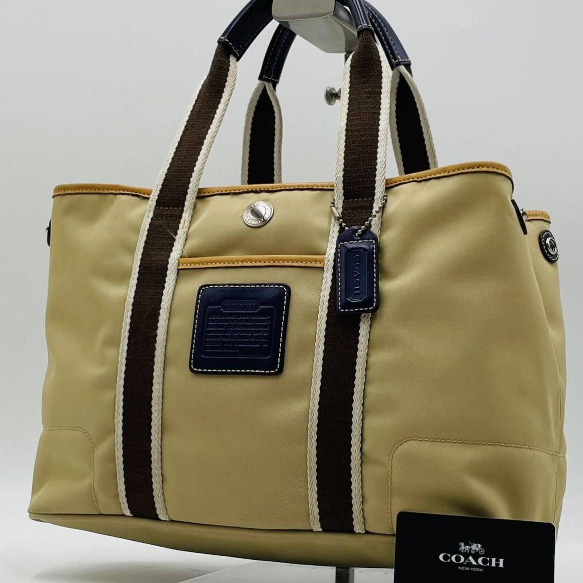 1円～【入手困難品】定価10万円 コーチ COACH トートバッグ ビジネス 