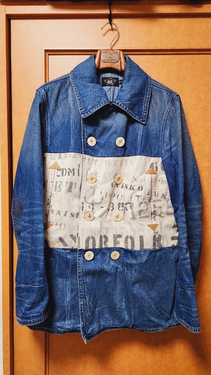 RRL デニムピーコート Mサイズ MONTAUK POINT DENIM PEACOAT made in USA RALPH LAUREN ヴィンテージ