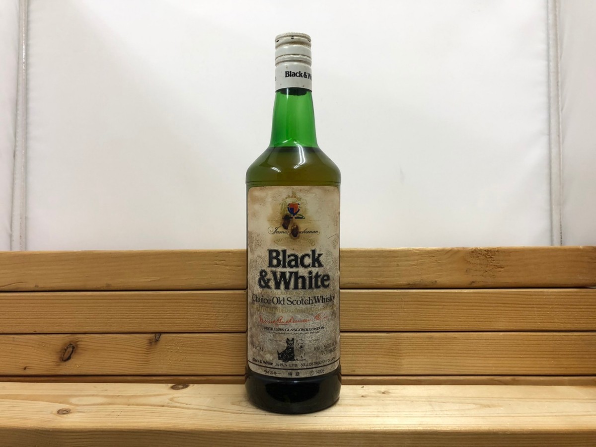 Black & White SCOTCH WHISKY ブラック ＆ ホワイト スコッチ ウイスキー 特級 43% 750ml レトロ ビンテージ 古酒