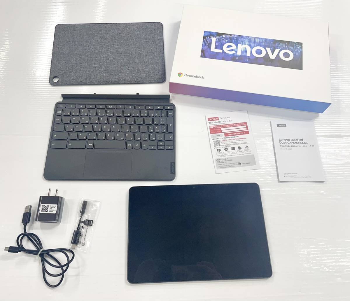 送料無料h52096 Lenovo レノボ IdeaPad Duet Chromebook CT-X636F 64GB Wi-Fi タブレット タブレットパソコン