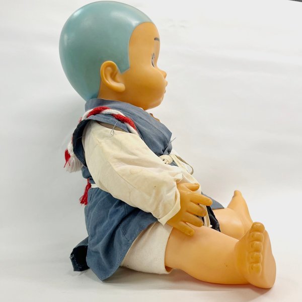 貴重☆特大 一休さん ソフビ人形 貯金箱 44．0cm 当時物 JAPAN