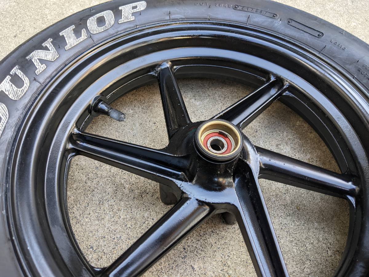 NSR50 後期　フロントホイール NSR50、NSR80後期フロントホイール ジャンク NSRmin、エイプ、モンキー