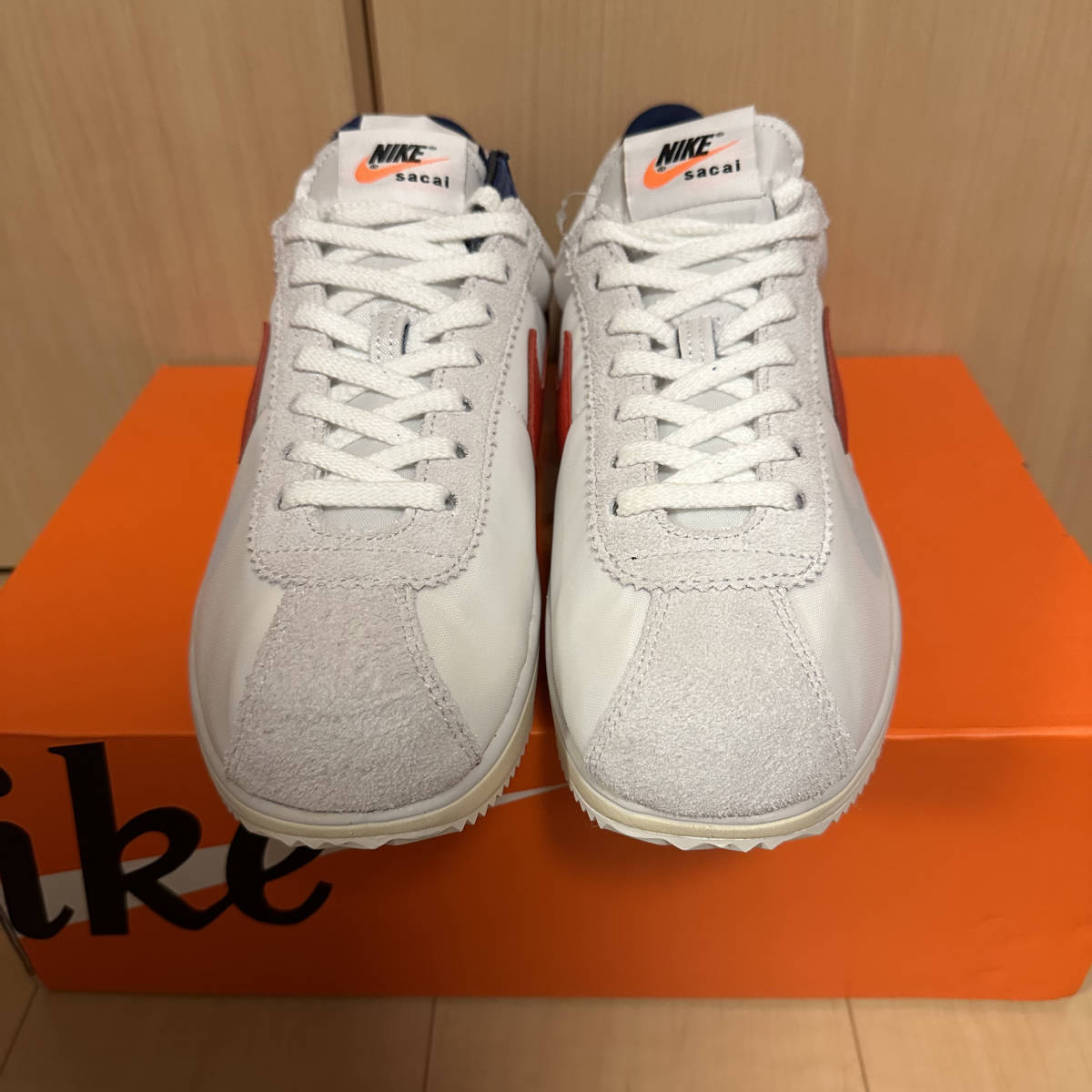 1円スタート 新品未使用 Nike Sacai zoom cortez OG white US9.5 27.5 
