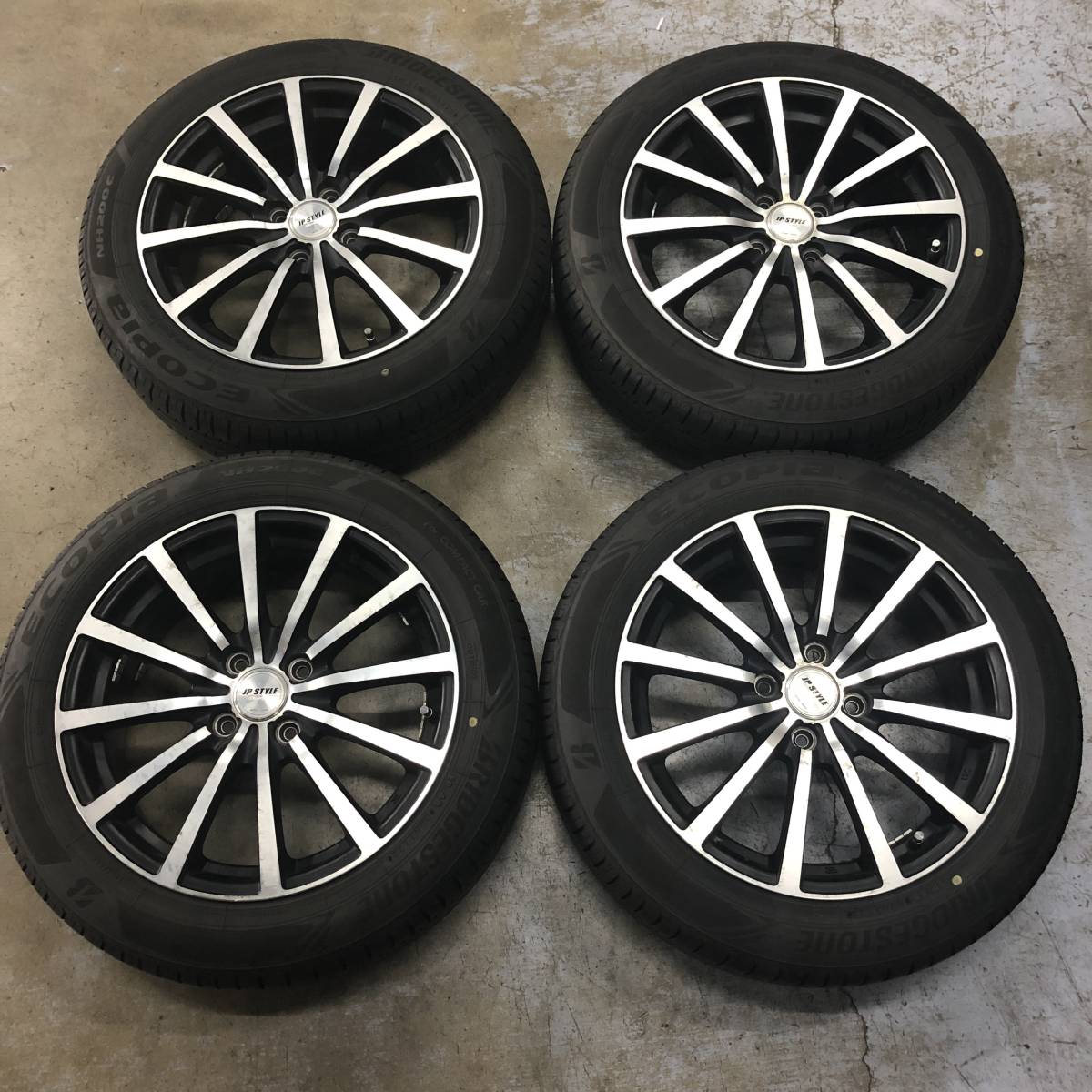 [W2233I5A]＠ ブリヂストン エコピア NH200C 175/60R16 2022年 夏タイヤ MONZA JAPAN JP STYLE 社外 アルミホイール 16×6J+42 4本セット