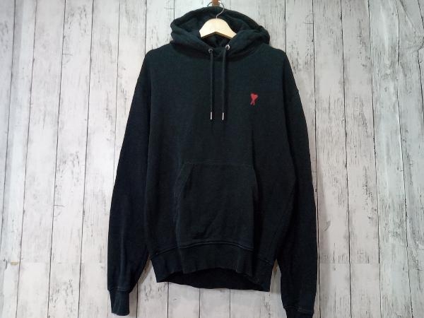 ami alexandre mattiussi アミアレクサンドルマティッシュ プルオーバーパーカー スウェットフーディ ブラック M 店舗受取可