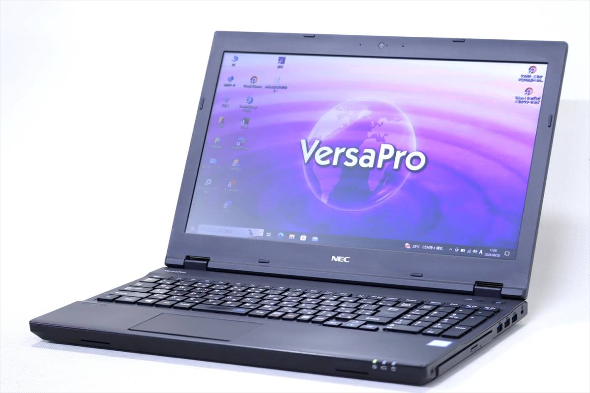【即配】Office2021搭載！新品SSD換装済み！快速A4ノート！VersaPro VX VKM17/X-3 i5-8350U メモリ8G SSD256G 15.6TFT DVD バッテリー良好