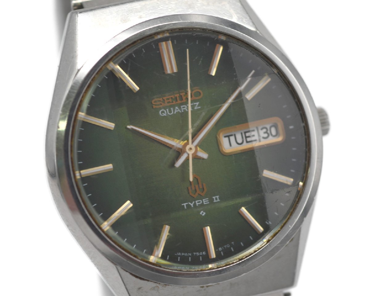 中古品] 稼働品【SEIKO】セイコー TYPE2 QUARTZ クォーツ 7546-8160 