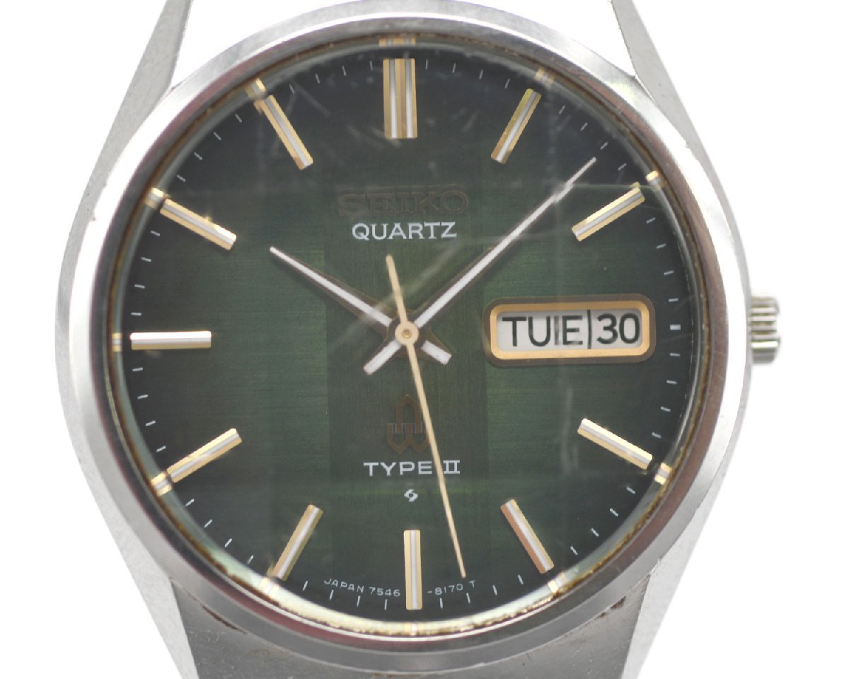 中古品] 稼働品【SEIKO】セイコー TYPE2 QUARTZ クォーツ 7546-8160 
