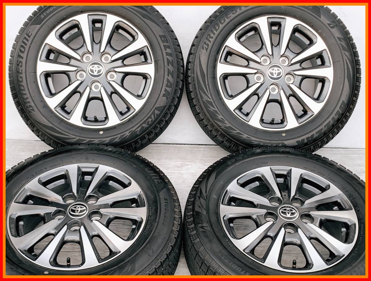 バリ山！トヨタ 80系 エスクァイア 後期 純正 15インチ BLIZZAK VRX2 195/65R15 6J インセット50 114.3 18年製 ノア VOXY