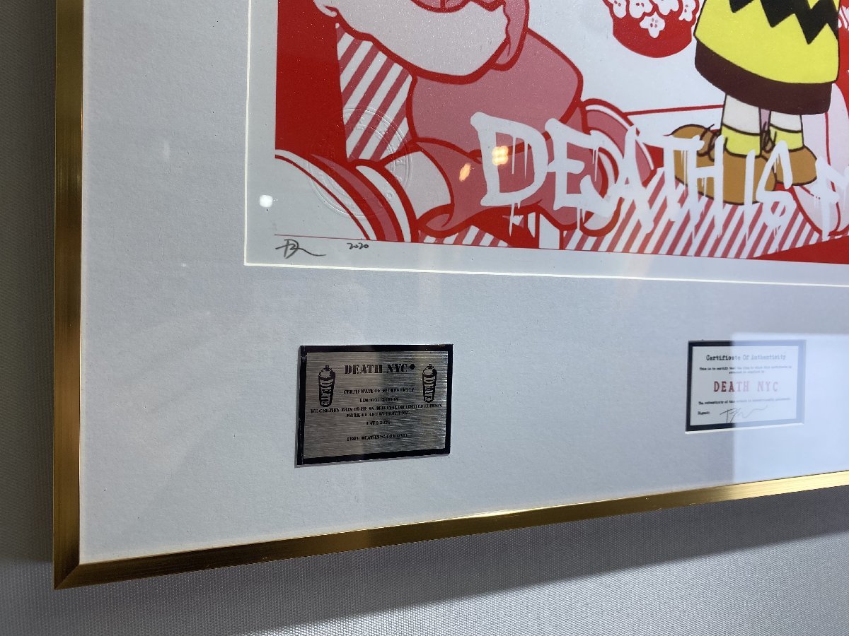 DEATH NYC YA97 新品額付き 額込 世界限定100枚DEATH NYC アートポスター