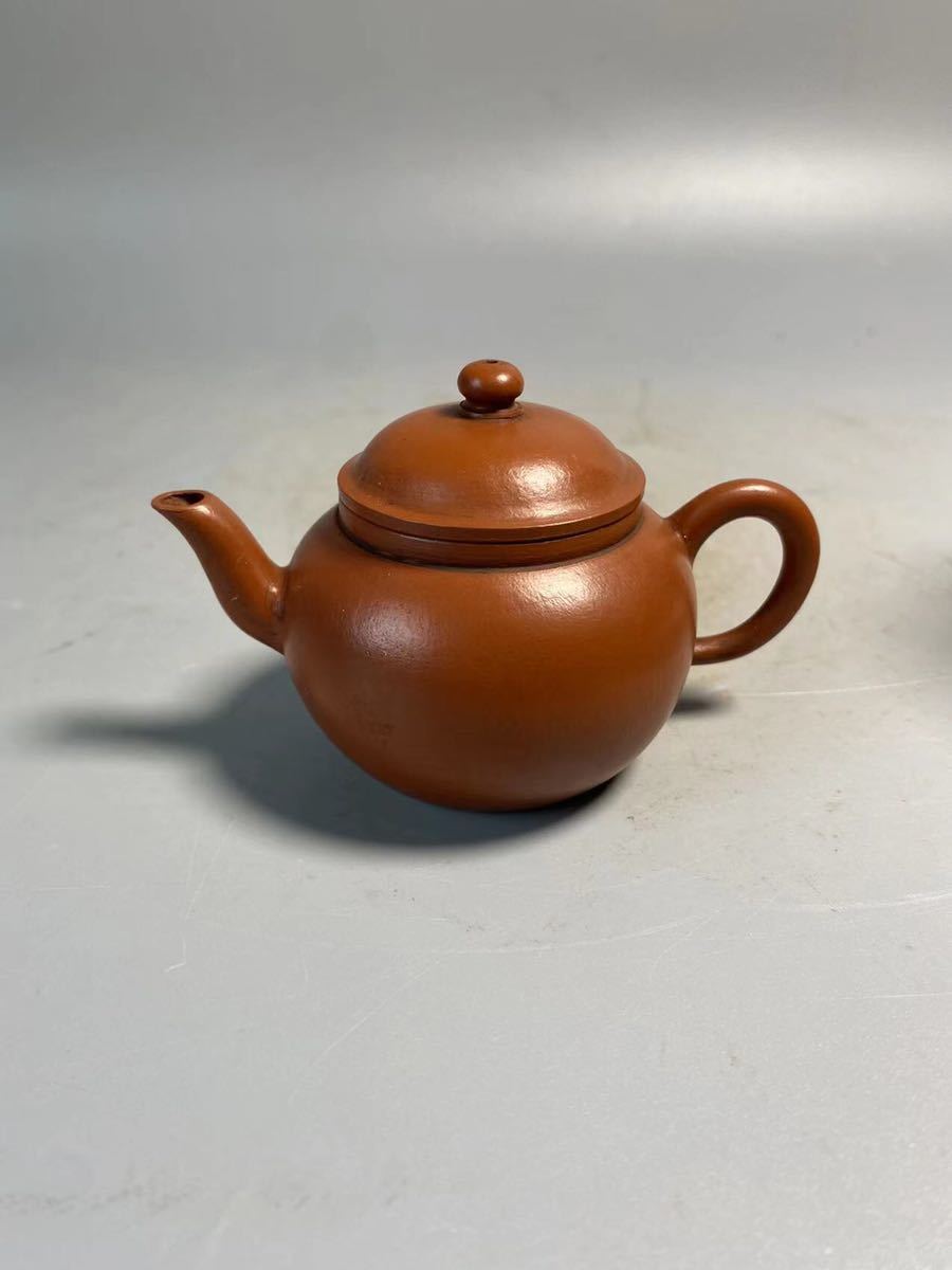 朱泥 茶壷（急須）中国茶器 宜興紫砂 急須 中国美術 中国宜興 紫砂